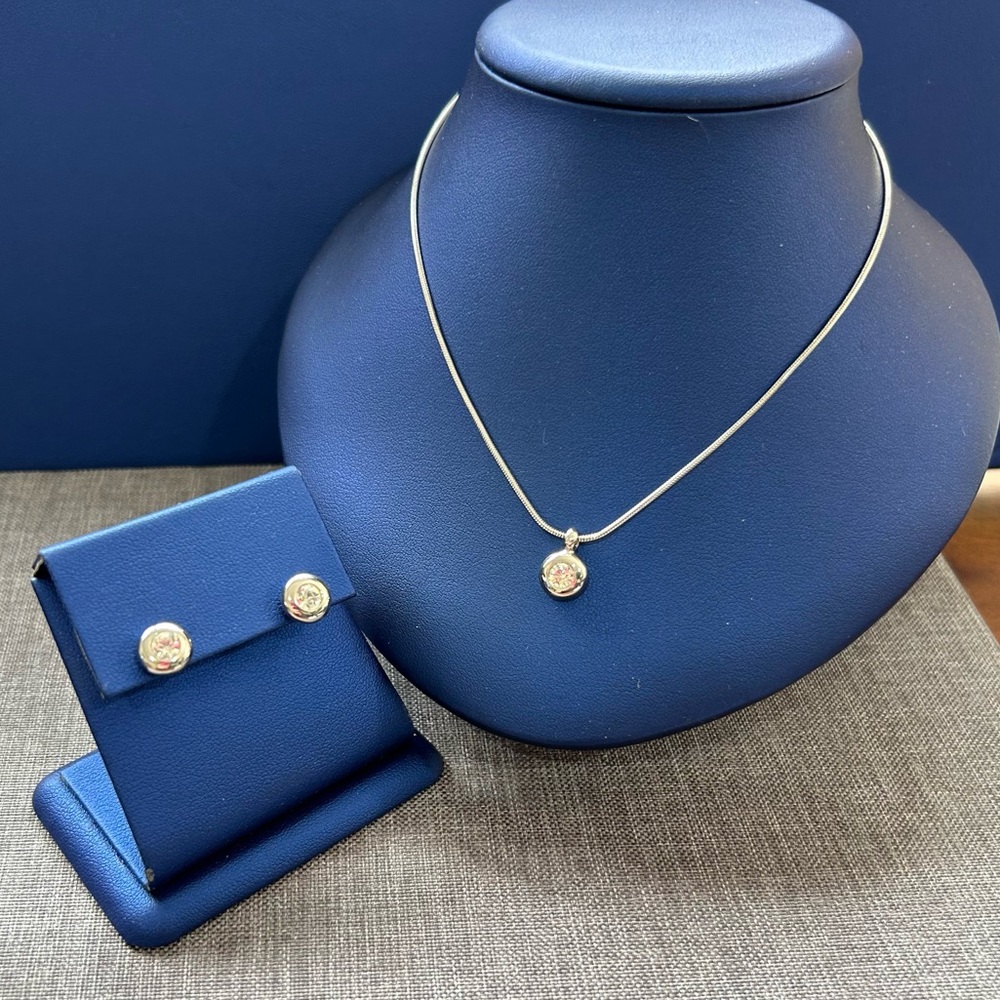 Matching Swarovski Necklace and Earring Set